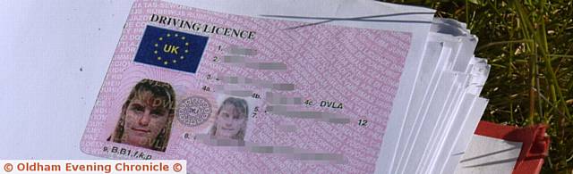 A PHOTOCOPIED driving licence among the sensitive documents found flytipped