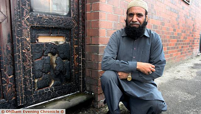 IMAM, Mohammad Siddiq outside the mosque