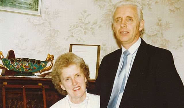 HAPPIER times . . . Frank and Marie Hird