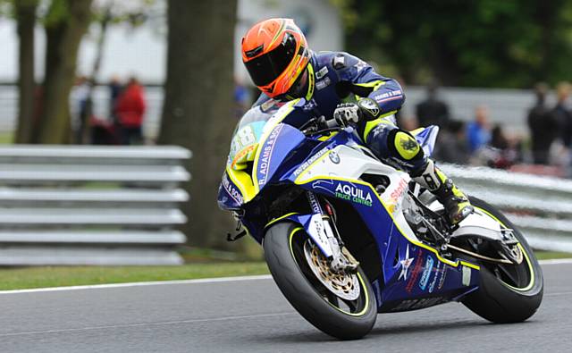 ASHLEY BEECH . . . contended with wet conditions at Oulton Park 