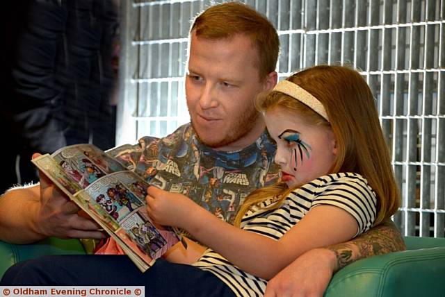 Comic Con, Oldham Library. (l-r) timeout for Andrew Hulme and Isabelle Hulme (6)