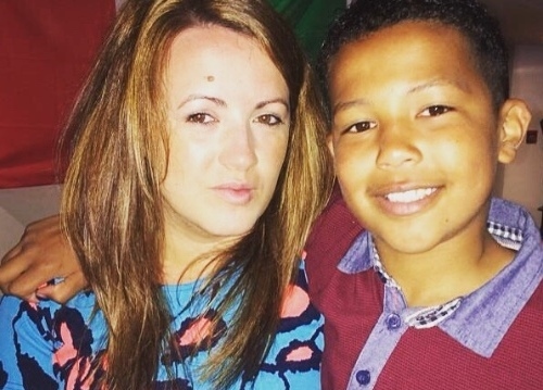 TYRESE Glasgow (12) pictured with his mother Katy