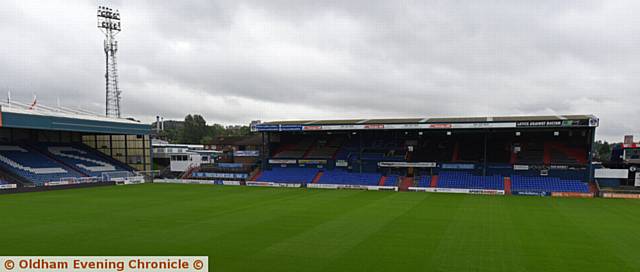 Oldham Athletic new pitch.