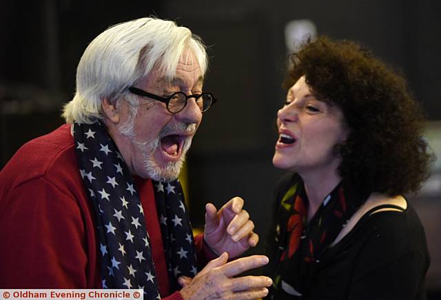 SHARING the joke: Kenneth Alan Taylor plays Andrew and Kerry Peers his daughter
