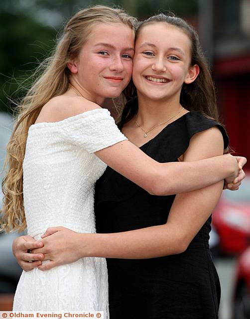 ACACIA, right and her best friend Olivia Fox, aged 11