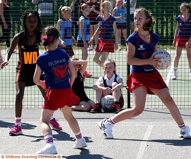 WATCH OUT . . . Oldham Eagles' Emma Gumbley