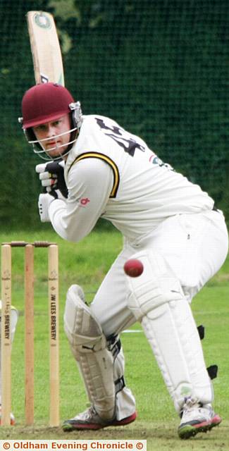 BRIAN LORD . . . top scored for Saddleworth in high-scoring Wood Cup defeat to Crompton
