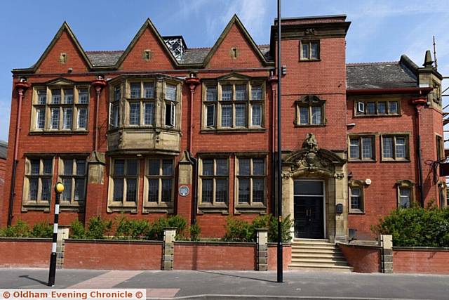 Blackstone Academy on Middleton Road in Chadderton. Former Chadderton Library.