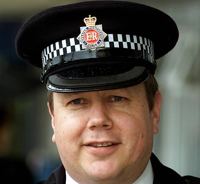 Councillor Chris Gloster when he was police inspector