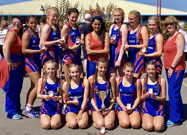 MORE TOURNAMENT SUCCESS . . . Oldham Netball Club under-14s