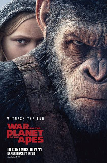 War for the Planet of the Apes 2017 film poster