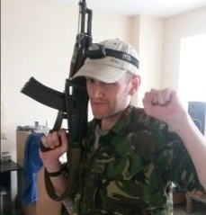 BENJAMIN STIMSON . . .taking up arms in the Ukraine
