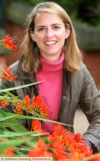 GUEST . . . TV gardener Katie Rushworth, from the ITV show Love your Garden, at the Flower Festival