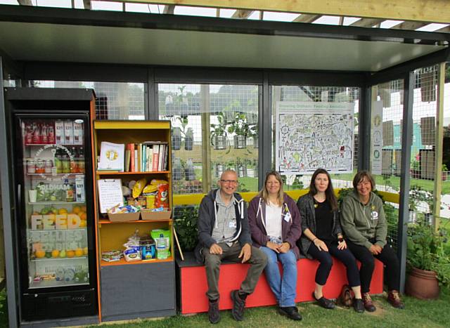 Bus shelter garden created by IF Oldham at RHS Tatton Park Flower Show