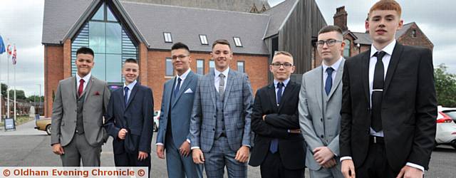 THE lads all suited and booted