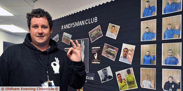 Andrew Greenway has set up Andys Man Club for young men to talk about the issues they face