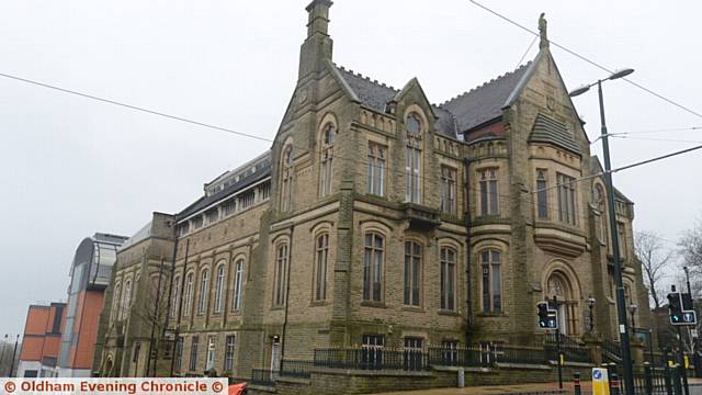 Oldham Art Gallery and Oldham Library, old building on Union Street