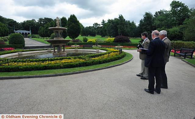 Britain in Bloom judging in and around Oldham. Pic shows the judges in Alexandra Park.