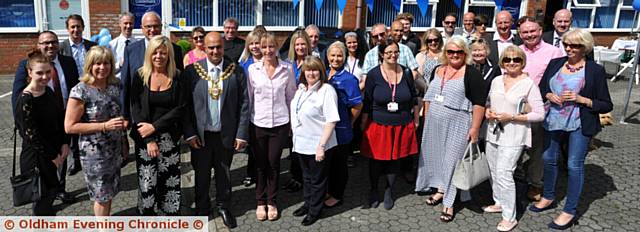 THE official opening of the new offices of Caremark by the Mayor Councillor Shadab Qumer pictured with directors Stephanie Doherty (front, second left) and Helan Graham (front, fifth left)