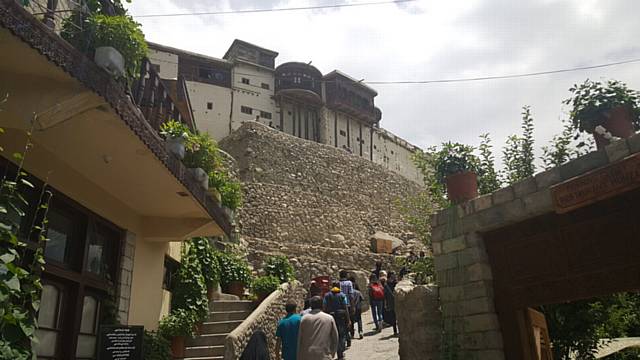 view of Baltit Fort, Hunza Valley.