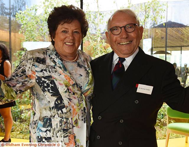 SIR Norman Stoller and his wife Shelia at the opening of Maggie's