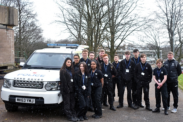 Hopwood Hall students welcomed a visit from firearms officers