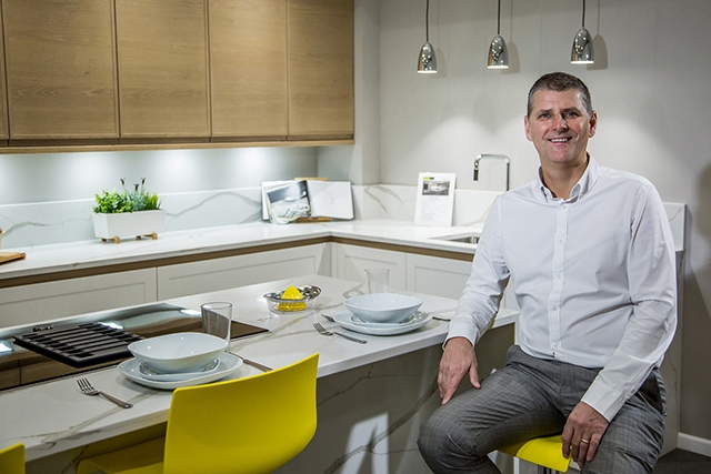 Mike Jackson, managing director of Fineline Interiors, at the new Warrington showroom.