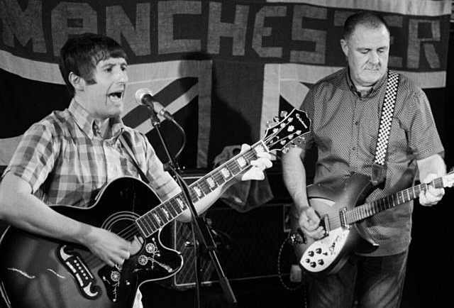 Carl Morris (left) and Tony Daly - fronting his band the Micradotts - will feature at the March of the Mods all-dayer

Pic courtesy of Mickmacpix (Facebook)