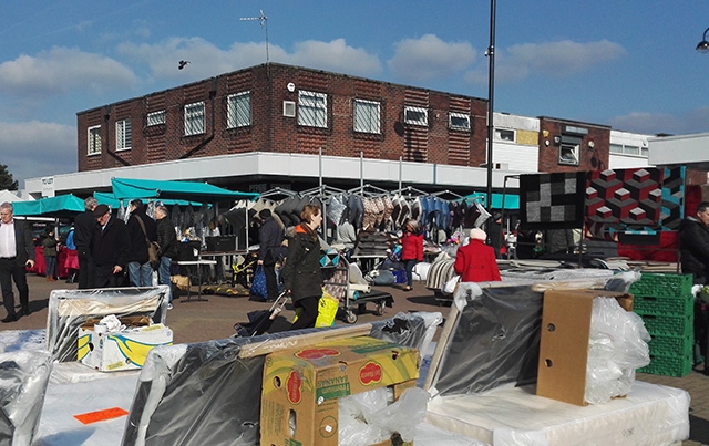 A busy day at Royton Market