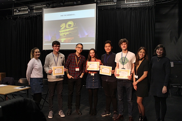 Media students at the Manchester College enjoyed a Hollywood experience from film giant 20th Century Fox. The students included Oldham's Oliver Keane (third from right).