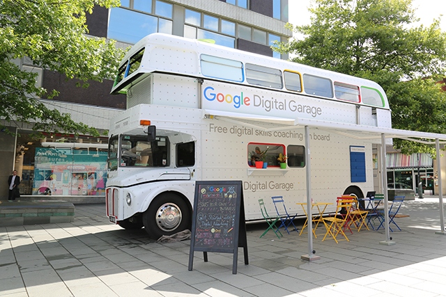 The Google Digital Garage bus will head to Mossley next month