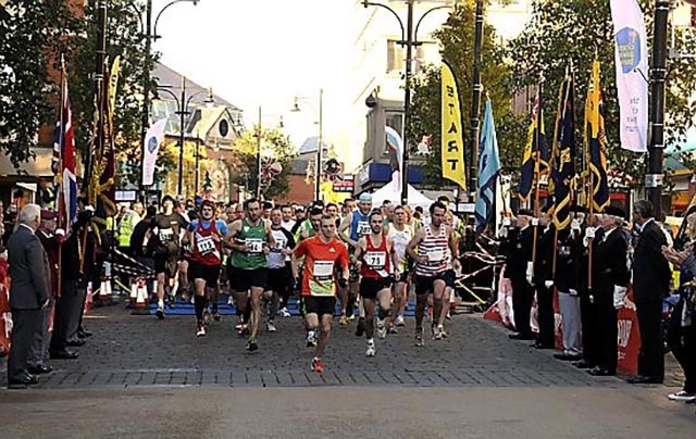 The start of a previous Milltown to Moors 10k race