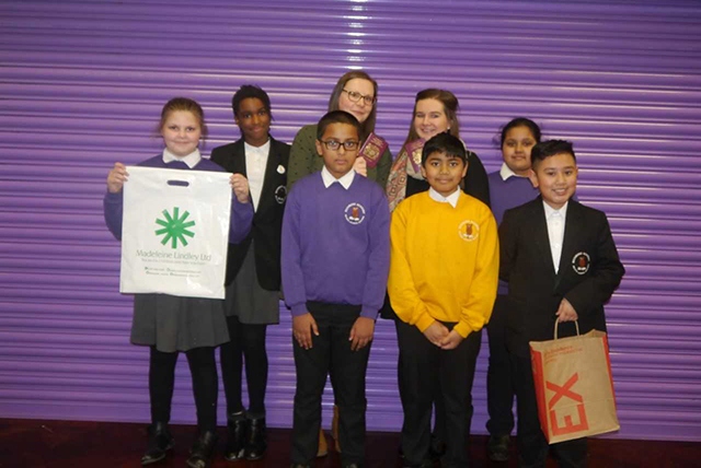 Members of the Richmond Academy Children’s Leadership Team with Miss Martin and Miss Marsh with resources they are taking with them to Kenya. The resources have kindly been donated by Early Excellence and Madeleine Lindleys.