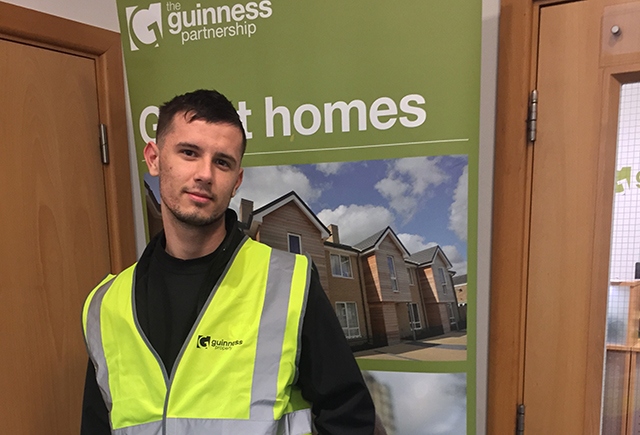 Reece Birrell, an apprentice joiner from Oldham, has joined Guinness Property