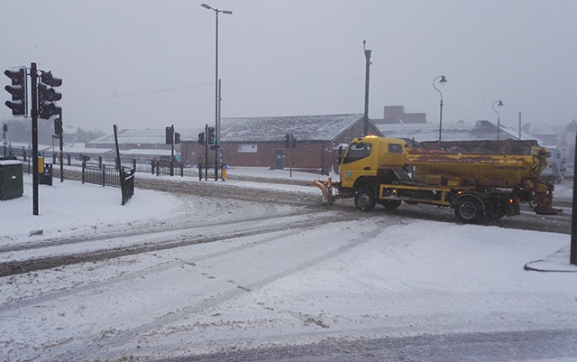 The council gritters were out and about in their numbers this morning