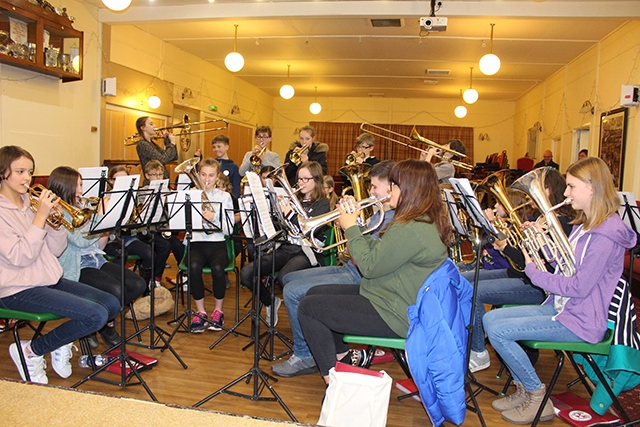 Players at the Dobcross Youth Band are preparing for a mammoth 24-hour rehearsal session