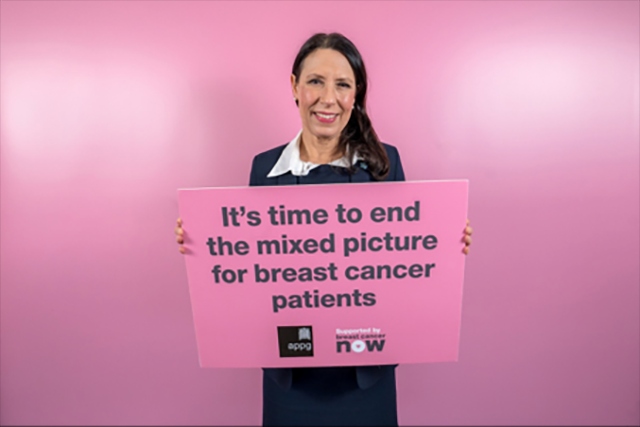 MP Debbie Abrahams is calling for an end to the ‘stark inequalities’ in breast cancer diagnosis and care
