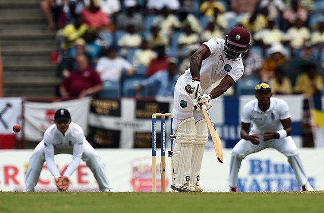 Devon Smith in action for the West Indies in 2015