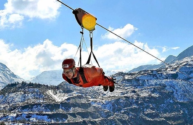 Lynne and her friends are going zip lining in North Wales on Friday