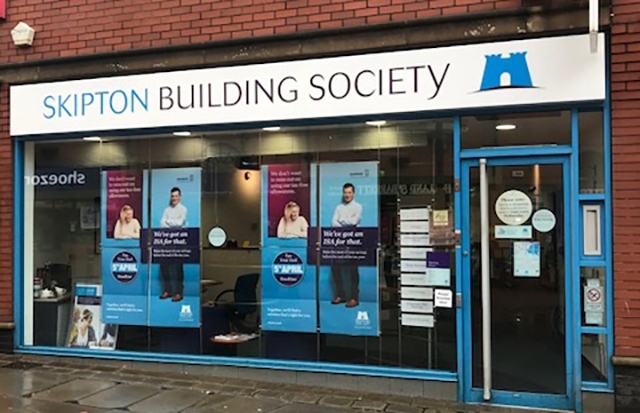 The Skipton Building Society branch in Oldham