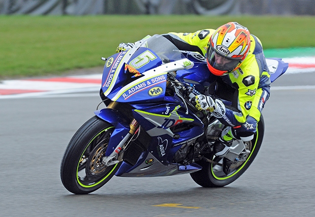 Ashley Beech in action at Donington Park