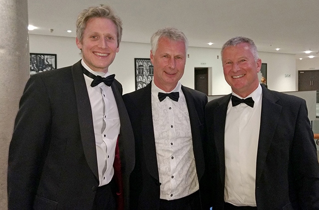 From left, Insider North West editor Simon Keegan with Stephen Hill and Martin Hill of HPP