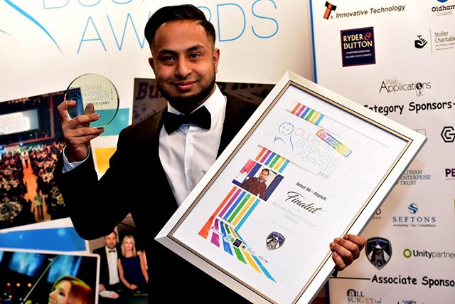 A delighted Ansar Ali was named 'Business Person of the Year'