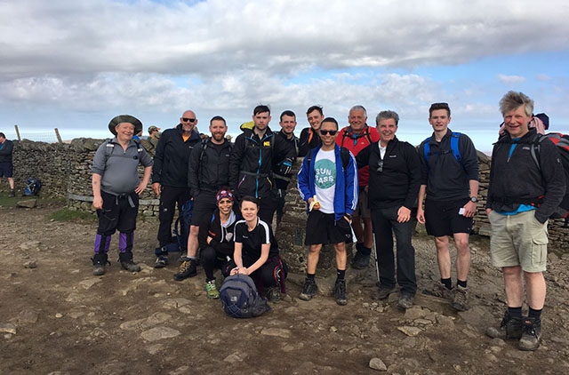 Sixteen Cadent employees took on the Yorkshire Three Peaks challenge