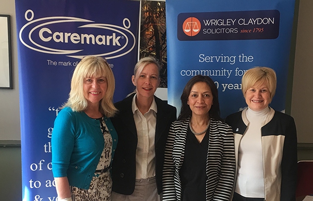 Stephanie and Helan from Caremark with representatives from Wrigley Claydon