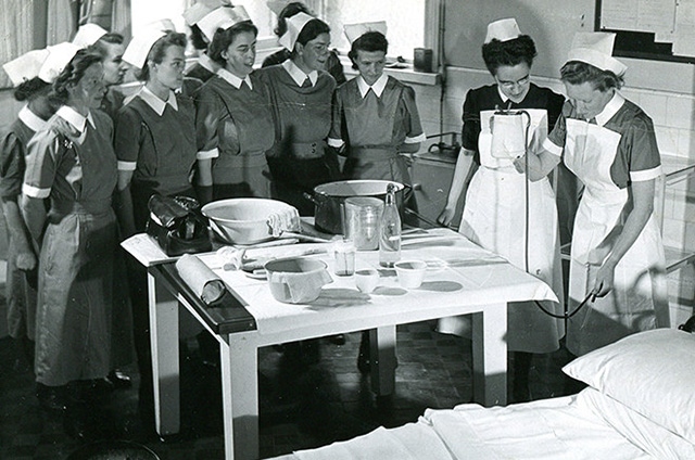 HAPPY DAYS: An early NHS image