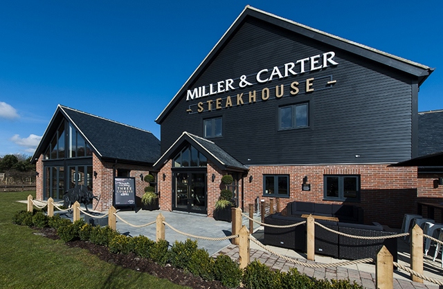 Steakhouse chain Miller & Carter's new fit-out at Gosforth Park