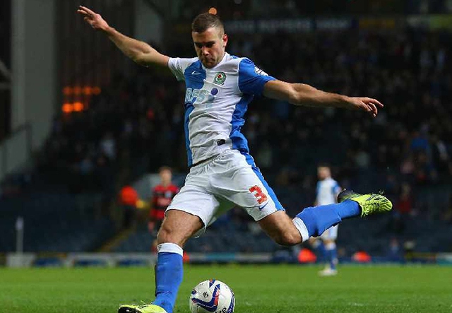 Tommy Spurr in action for Blackburn Rovers