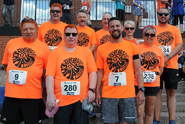 The Emmaus team at the start of the Mossley 10K run.

Picture courtesy of Bob Parkinson