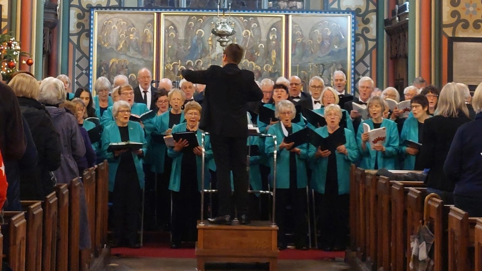 A scene from Oldham Choral Society's traditional family Christmas concert, which took place on December 22